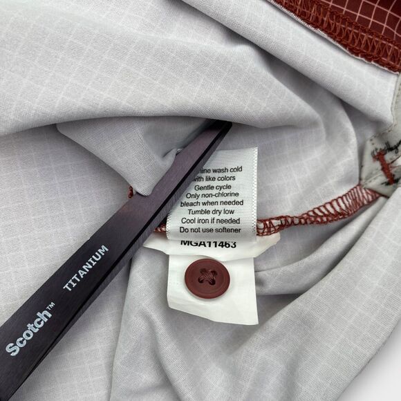 Walter Hagen Golf Polo Shirt Mens Large Micro Check Performance Stretch Preppy - Picture 14 of 15